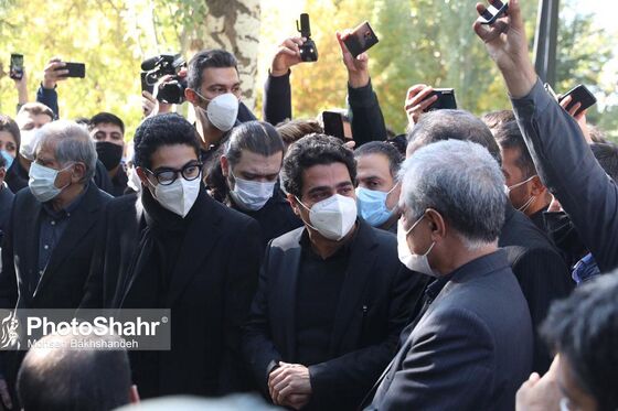 مراسم خاکسپاری استاد شجریان 2