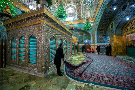 روضه منوره و ضریح مطهر امام رضا (علیه السلام)