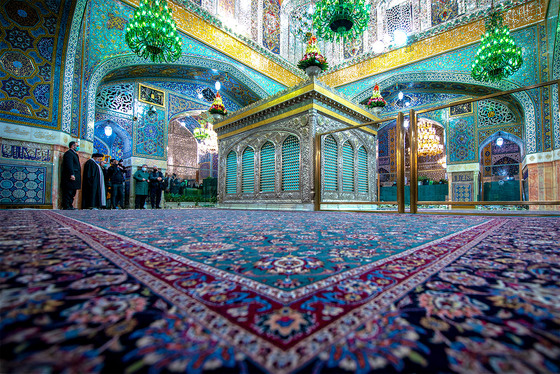 روضه منوره و ضریح مطهر امام رضا (علیه السلام)