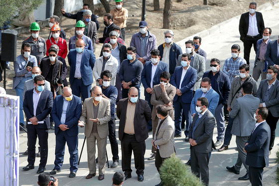 مراسم آغاز عملیات اجرایی زیرگذر آزادی به جانباز‎