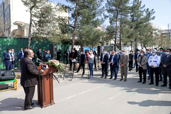 مراسم آغاز عملیات اجرایی زیرگذر آزادی به جانباز‎