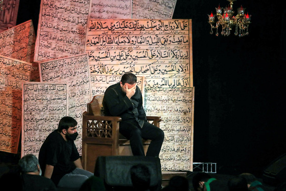 عزاداری شب هفتم ماه محرم در ورزشگاه تختی مشهد