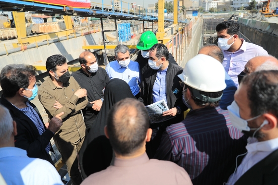 بازدید اعضای شورای اسلامی شهر مشهد از خطوط قطار شهری مشهد