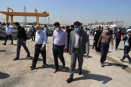 بازدید اعضای شورای اسلامی شهر مشهد از خطوط قطار شهری مشهد