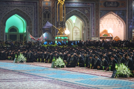 آیین خطبه خوانی شب شهادت امام رضا(ع) در حرم مطهر رضوی