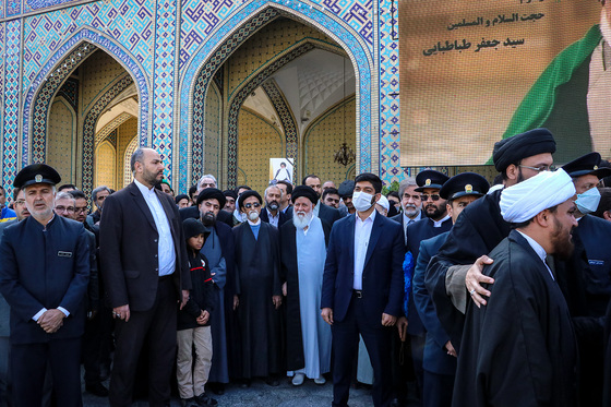 تشییع پیکر حجت الاسلام سید جعفر طباطبایی در مشهد