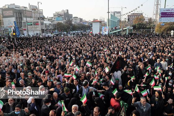 تشییع پیکر شهید مدافع امنیت «حسن براتی» در مشهد