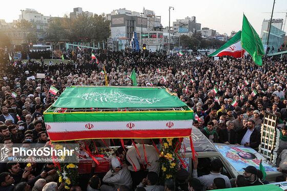 تشییع پیکر شهید مدافع امنیت «حسن براتی» در مشهد