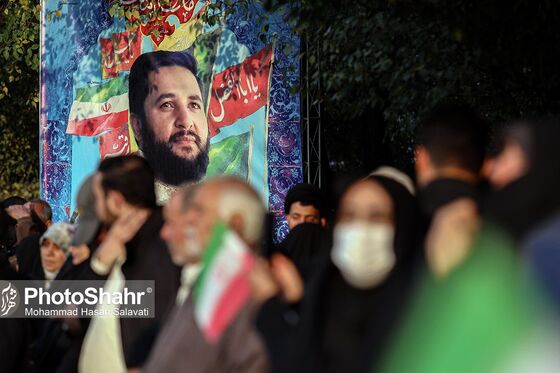 تشییع پیکر شهید مدافع امنیت «حسن براتی» در مشهد
