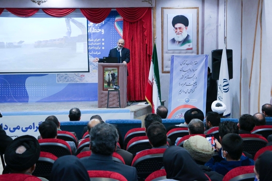 مراسم آغاز عملیات اجرایی طرح شبکه جمع آوری و انتقال فاضلاب شهر رضویه