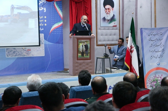 مراسم آغاز عملیات اجرایی طرح شبکه جمع آوری و انتقال فاضلاب شهر رضویه