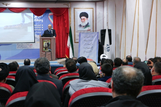 مراسم آغاز عملیات اجرایی طرح شبکه جمع آوری و انتقال فاضلاب شهر رضویه