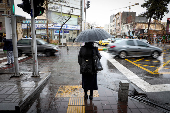 بارش باران در مشهد