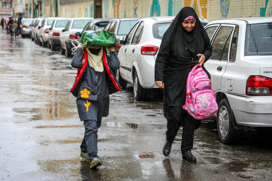 بارش باران در مشهد