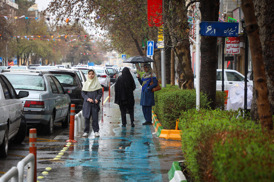 بارش باران در مشهد