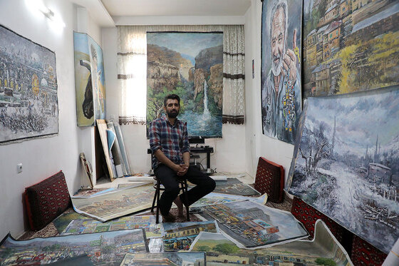 محمد چناری،نقاش خیابانهای مشهد