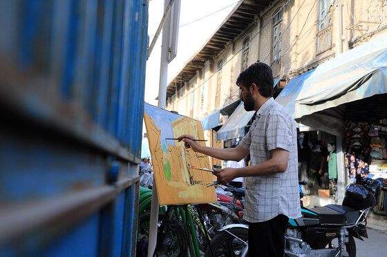 محمد چناری،نقاش خیابانهای مشهد