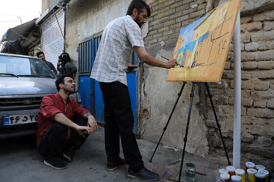 محمد چناری،نقاش خیابانهای مشهد