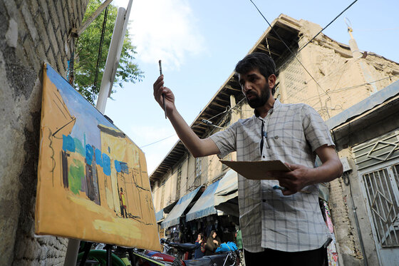 محمد چناری،نقاش خیابانهای مشهد