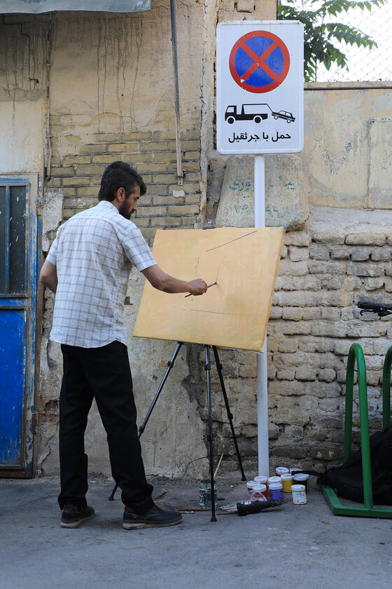 محمد چناری،نقاش خیابانهای مشهد