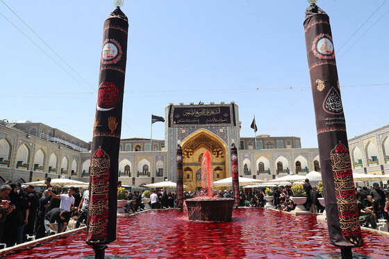 عزاداری روز عاشورا در خیابان امام رضا علیه السلام مشهد