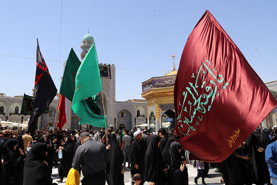 عزاداری روز عاشورا در خیابان امام رضا علیه السلام مشهد