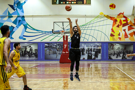 مسابقات لیگ برتر بسکتبال استان | دیدار رادین و فرش مشهد