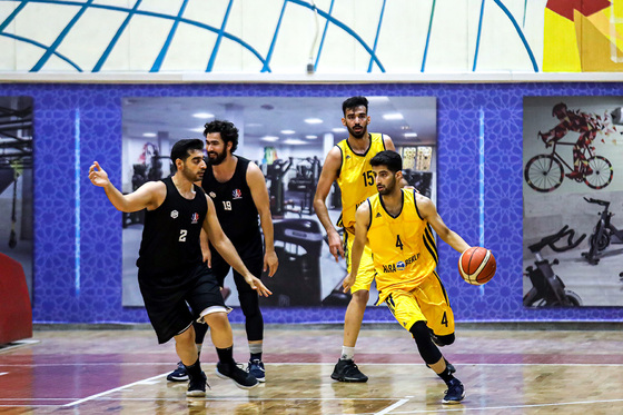 مسابقات لیگ برتر بسکتبال استان | دیدار رادین و فرش مشهد