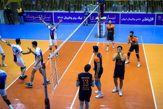لیگ برتر والیبال | مسابقه نیان الکترونیک مشهد و شهرداری گنبد