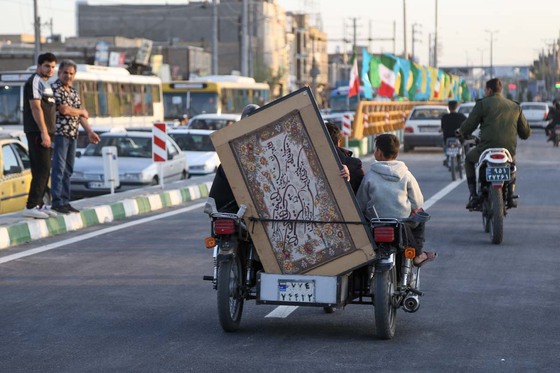 مراسم بهره برداری از پل دهرود
