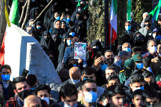 تشییع و خاکسپاری پیکر ۲ شهید گمنام دفاع مقدس در مشهد