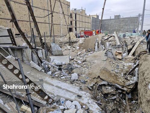 ریزش ساختمان در حال احداث در بولوار توس مشهد | فوت نگهبان ۲۶ ساله زیر آوار (پنجشنبه، ۱۸ بهمن ۱۴۰۳) + فیلم و عکس