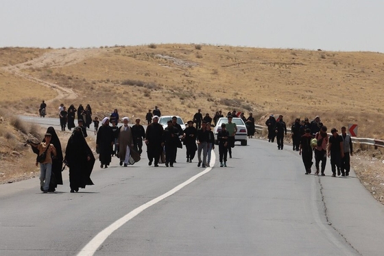 بازدید اعضای فراکسیون شعائر اسلامی مجلس از خدمت رسانی به زائران پیاده امام رضا(ع) + عکس