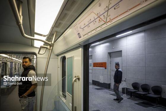 گزارش تصویری | بهره‌برداری از سکوی دوم خط ۳ متروی مشهد