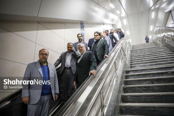 گزارش تصویری | بهره‌برداری از سکوی دوم خط ۳ متروی مشهد