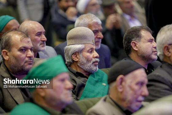 گزارش تصویری | آیین افتتاحیه بیست‌ودومین اجلاس بین‌المللی پیرغلامان حسینی در حرم مطهر رضوی