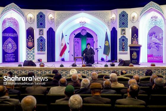 گزارش تصویری | آیین افتتاحیه بیست‌ودومین اجلاس بین‌المللی پیرغلامان حسینی در حرم مطهر رضوی