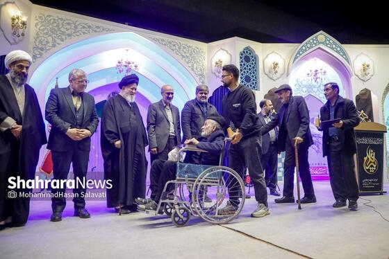 گزارش تصویری | آیین افتتاحیه بیست‌ودومین اجلاس بین‌المللی پیرغلامان حسینی در حرم مطهر رضوی