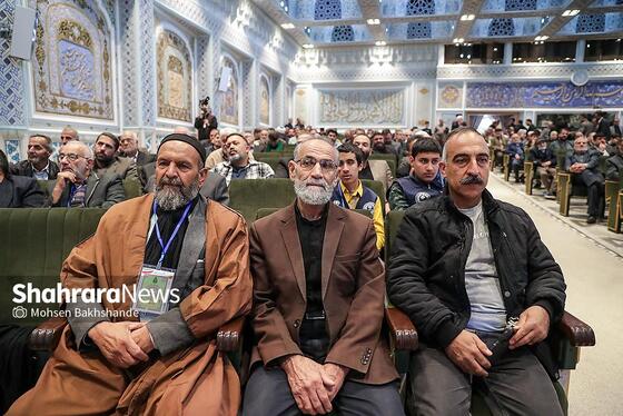 گزارش تصویری | اختتامیه بیست‌ودومین اجلاسیه بین‌المللی پیرغلامان حسینی در حرم مطهر رضوی