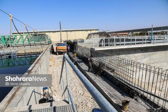 گزارش تصویری | فاز توسعه تصفیه‌خانه شماره دو غرب مشهد (پرکندآباد) (۲۶ آبان ۱۴۰۴)