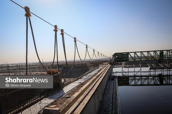 گزارش تصویری | فاز توسعه تصفیه‌خانه شماره دو غرب مشهد (پرکندآباد) (۲۶ آبان ۱۴۰۴)