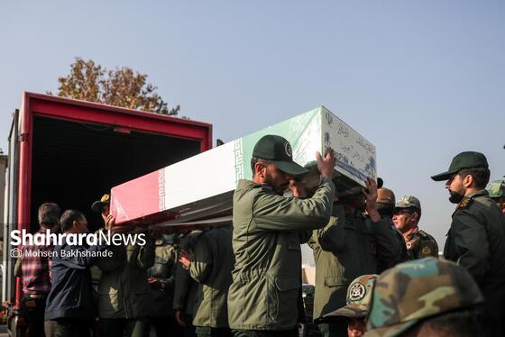 گزارش تصویری | مراسم استقبال از پیکر ۱۳ شهید گمنام دفاع مقدس در مشهد