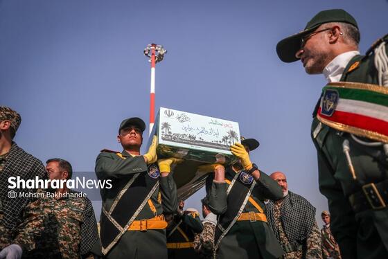 گزارش تصویری | مراسم استقبال از پیکر ۱۳ شهید گمنام دفاع مقدس در مشهد