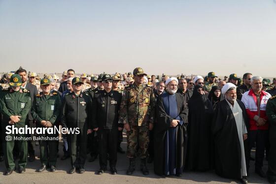گزارش تصویری | مراسم استقبال از پیکر ۱۳ شهید گمنام دفاع مقدس در مشهد