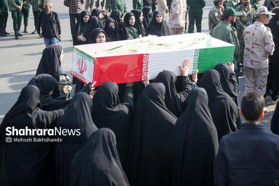 گزارش تصویری | مراسم استقبال از پیکر ۱۳ شهید گمنام دفاع مقدس در مشهد