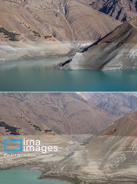 گزارش تصویری | خشک‌ترین وضعیت سد کرج در یک دهه اخیر
