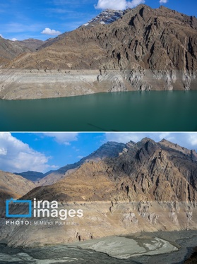 گزارش تصویری | خشک‌ترین وضعیت سد کرج در یک دهه اخیر