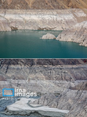 گزارش تصویری | خشک‌ترین وضعیت سد کرج در یک دهه اخیر