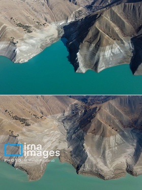 گزارش تصویری | خشک‌ترین وضعیت سد کرج در یک دهه اخیر