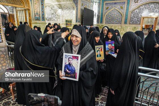 گزارش تصویری | آئین سیاه پوشی حرم مطهر امام رضا(ع)توسط مادران و همسران شهدا
